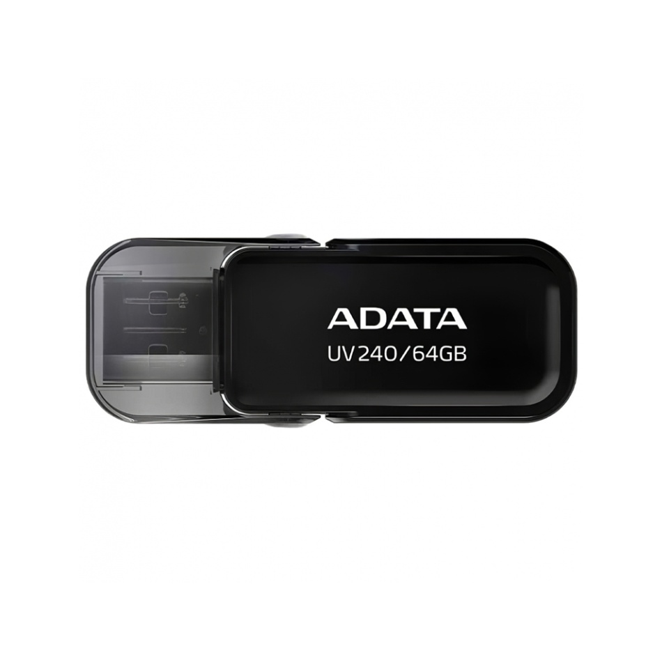 Stick USB ADATA UV240 ,64G, USB 2.0, Capac Flip, Negru