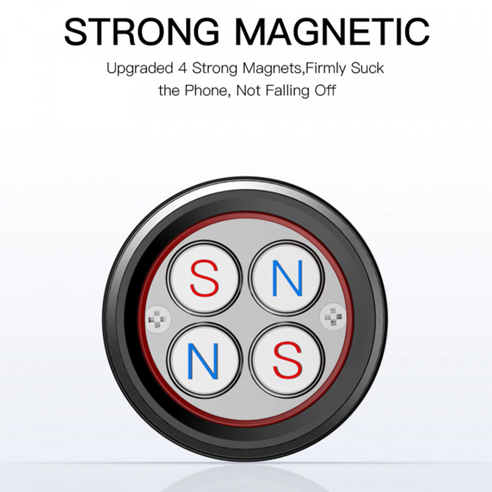 Suport Auto cu Prindere Automata pentru Bord, Yesido C60 - Negru - 3 | YEO