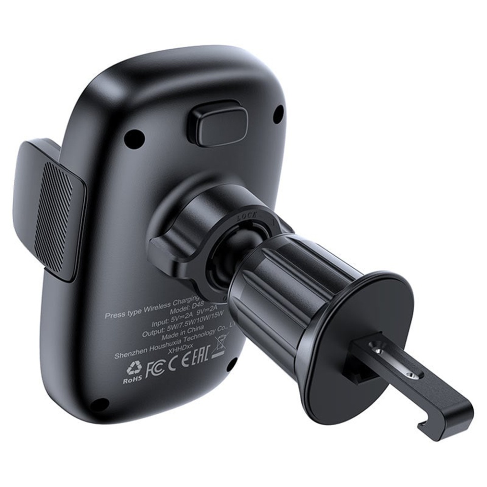 Suport Auto Telefon cu Incarcare Wireless 15W, Magnetic, Montare Grila Ventilatie, Self-Locking, Compatibil 4.7