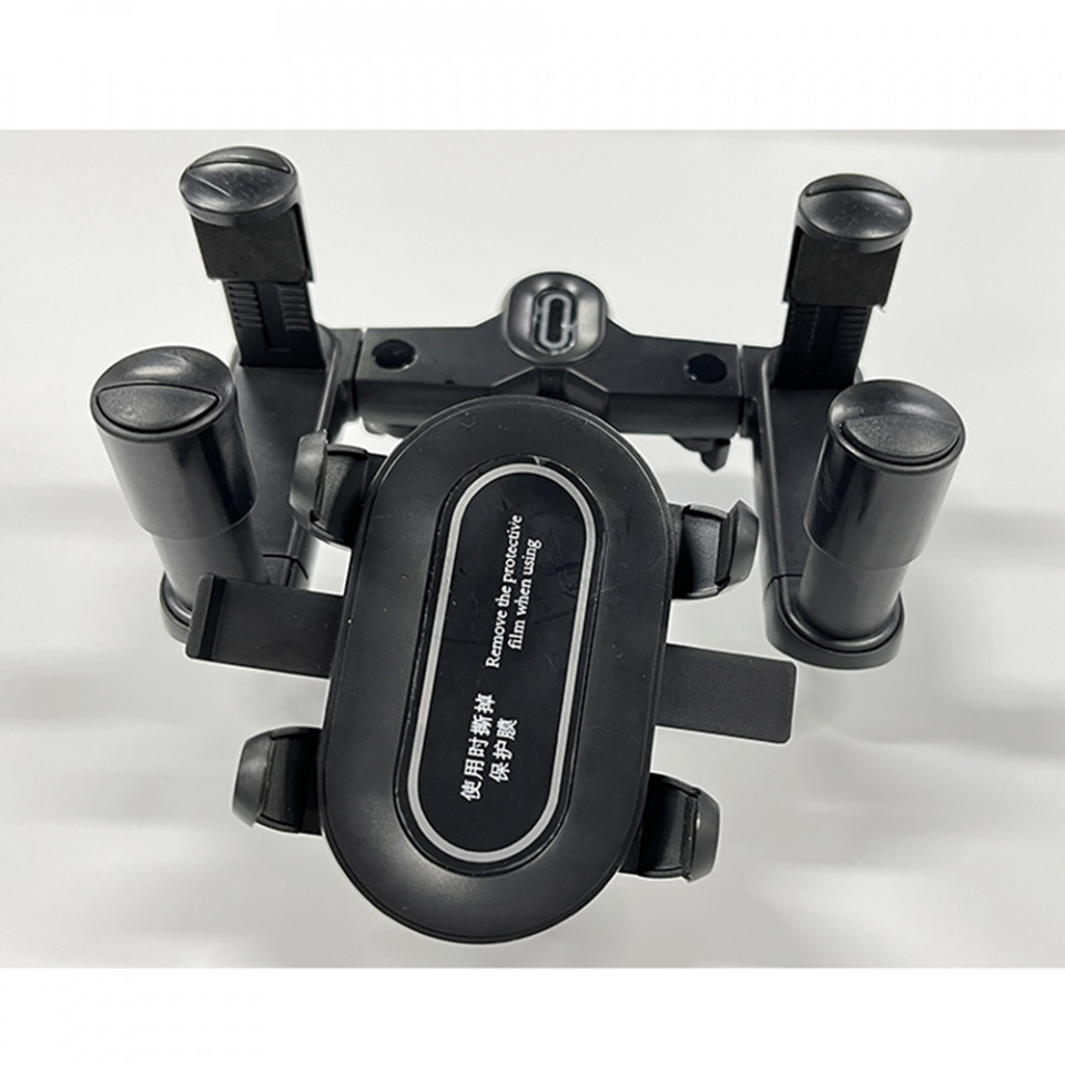 Suport Auto Telefon pentru oglinda retrovizoare, Techsuit (S201) - Negru - 2 | YEO