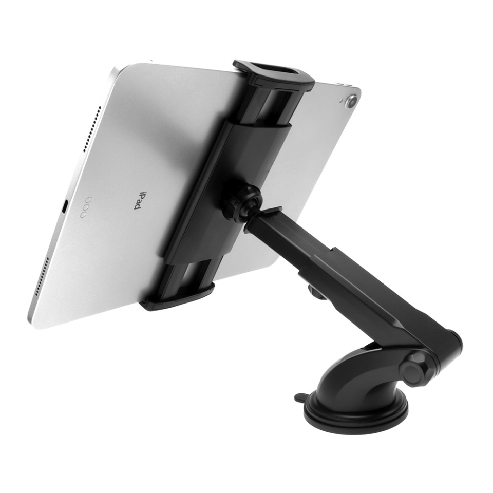 Suport Auto Tetiera pentru Tableta si Telefon , Dimensiune 7 - 13 inch, Fixed FIXTAB-XL-BK - Negru - 3 | YEO