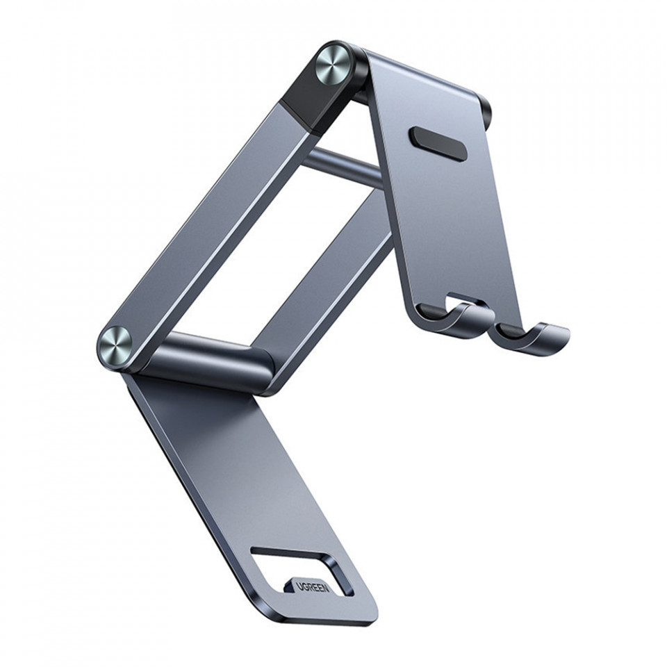 Suport Birou din Aluminiu, Pliabil, pentru Telefon si Tableta, Ugreen (50324), Gri - 1 | YEO