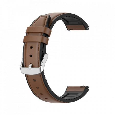 Curea smartwatch Samsung Galaxy Watch (46mm) / Watch 3 / Gear S3, Huawei Watch GT / GT 2 / GT 2e / GT 2 Pro / GT 3 (46 mm), Techsuit W007 - Brown