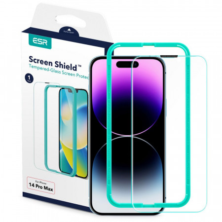 Folie protectie iPhone 14 Pro Max, ESR Shield - Transparent