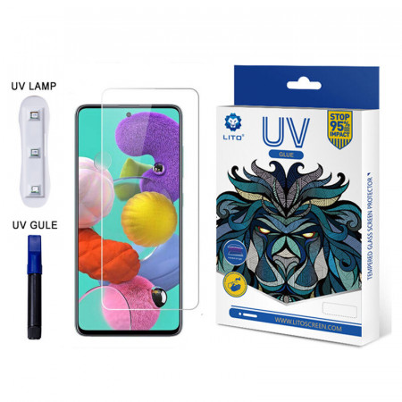 Folie sticla Samsung Galaxy S21, 3D UV cu adeziv LITO - Transparent