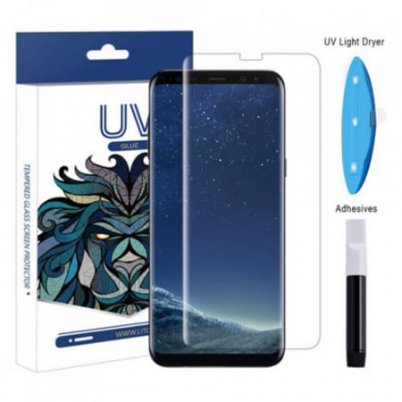 Folie sticla Samsung Galaxy S8 Plus / S9 Plus, 3D UV cu adeziv LITO - Transparent