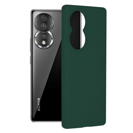Husa Honor 80 din silicon moale, Techsuit Soft Edge - Verde