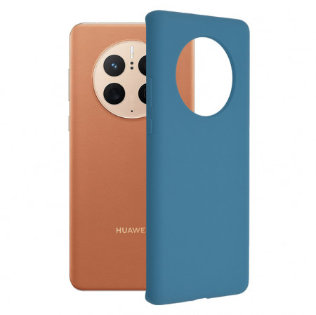 Husa Huawei Mate 50 Pro din silicon moale, Techsuit Soft Edge - Denim Blue
