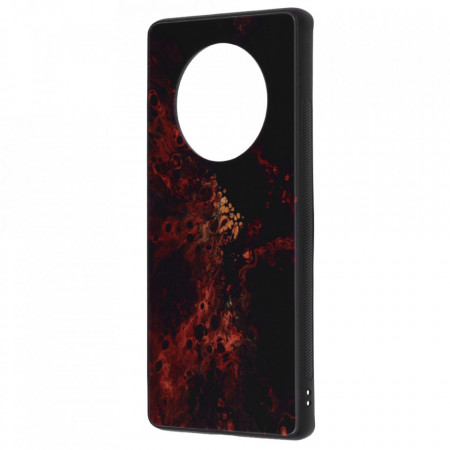 Husa Huawei Nova 8i cu sticla securizata, Techsuit Glaze - Red Nebula