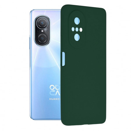 Husa Huawei Nova 9 SE din silicon moale, Techsuit Soft Edge - Verde inchis