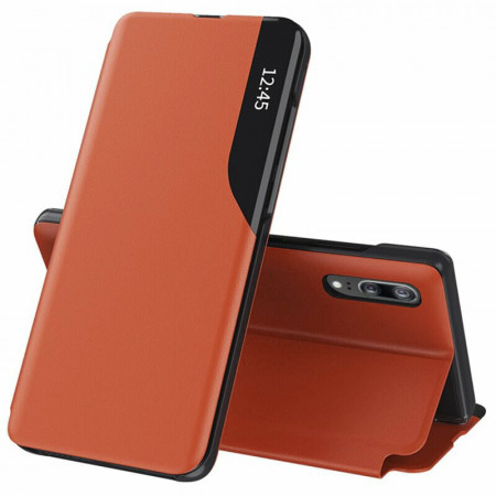 Husa Huawei P20 tip carte, Techsuit eFold - Portocaliu