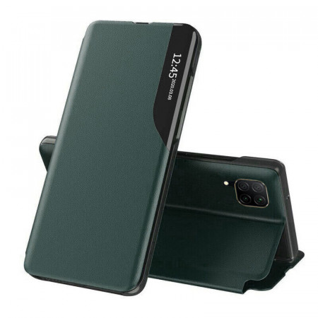 Husa Huawei P40 Lite tip carte, Techsuit eFold - Dark Green