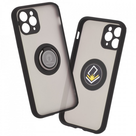 Husa iPhone 11 Pro cu inel, Techsuit Glinth - Negru
