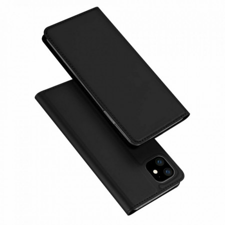 Husa iPhone 11 tip carte, Skin Pro Dux Ducis - Negru