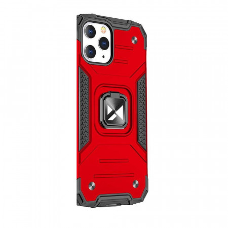 Husa iPhone 13, Functie magnetica, Wozinsky Ring Armor - Red