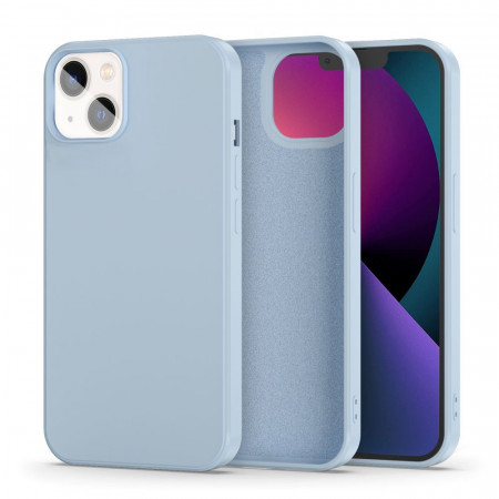 Husa iPhone 14 din silicon, TECH-PROTECT - Albastru