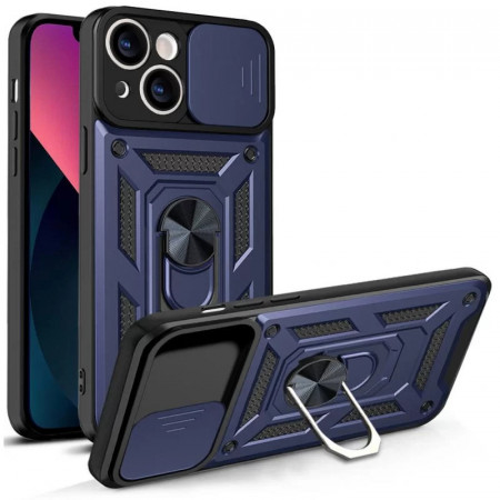 Husa Iphone 14 Plus Hybrid CamShield, Tech-Protect - Albastru