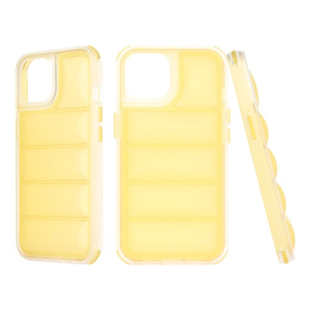 Husa iPhone 14 Pro, Skyddar Luxury Waves - Galben
