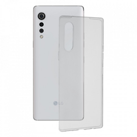 Husa LG Velvet 5G, din silicon TPU slim, Techsuit - Transparent