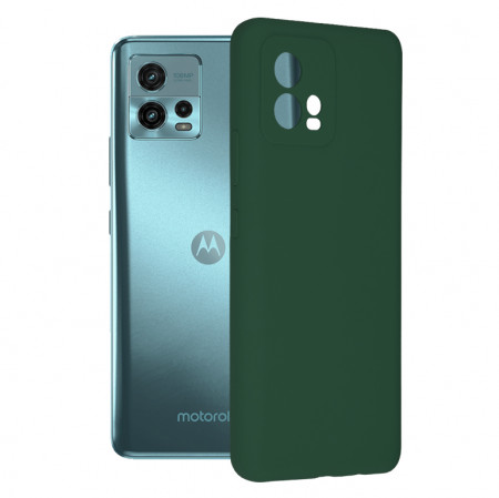 Husa Motorola Moto G72 din silicon moale, Techsuit Soft Edge - Verde