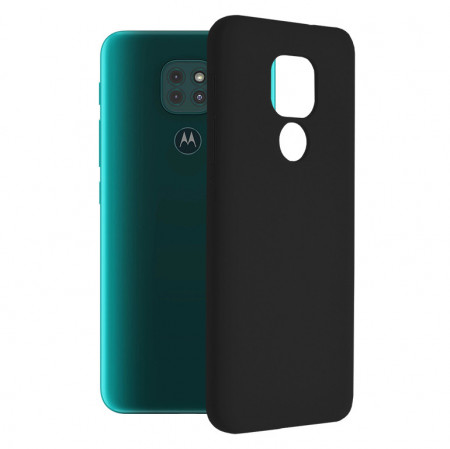Husa Motorola Moto G9 Play din silicon moale, Techsuit Soft Edge - Negru