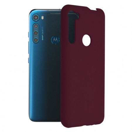 Husa Motorola One Fusion Plus din silicon moale, Techsuit Soft Edge - Plum Violet