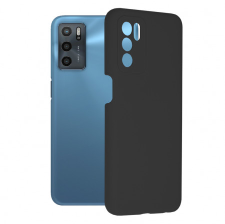 Husa Oppo A16 / A16s / A54s din silicon moale, Techsuit Soft Edge - Negru