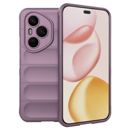 Husa pentru Honor 400 Pro, SKYDDAR INNOVATION, Magic Shield, din Silicon Mat, set cu sticker, Mov