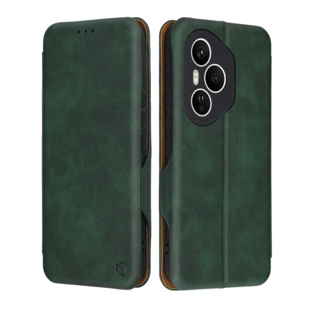 Husa pentru Honor 400 Pro, SKYDDAR INNOVATION, Safe Wallet tip carte din Piele Ecologica, Suport Carduri, Inchidere Magnetica, set cu sticker, Verde