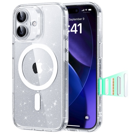 Husa pentru iPhone 17, slim, ESR Classic Hybrid HaloLock, Negru