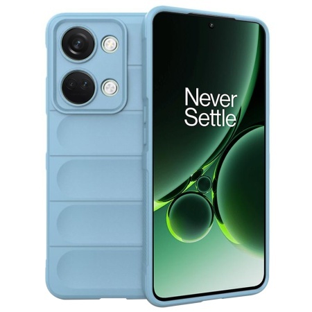 Husa pentru OnePlus Nord 3, SKYDDAR INNOVATION, Magic Shield, din Silicon Mat, set cu sticker, Bleu