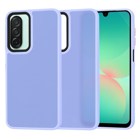 Husa pentru Samsung Galaxy A26 5G, SKYDDAR INNOVATION, HaloFrost, AntiSoc, Mov deschis, set cu sticker