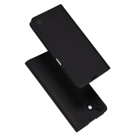 Husa pentru Samsung Galaxy A26 5G, SKYDDAR INNOVATION, Magskin Book, tip Carte cu Portofel Interior, Negru, set cu sticker