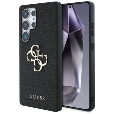 Husa pentru Samsung Galaxy S25 Ultra, Guess, Hardcase Grained Big and Classic, Negru