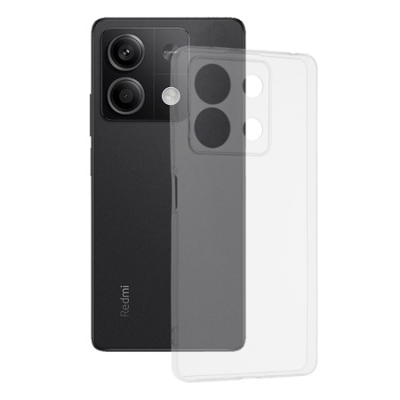Husa pentru Xiaomi Redmi Note 13 5G, SKYDDAR INNOVATION, ClearGuard, din silicon transparent, set cu sticker, Transparenta