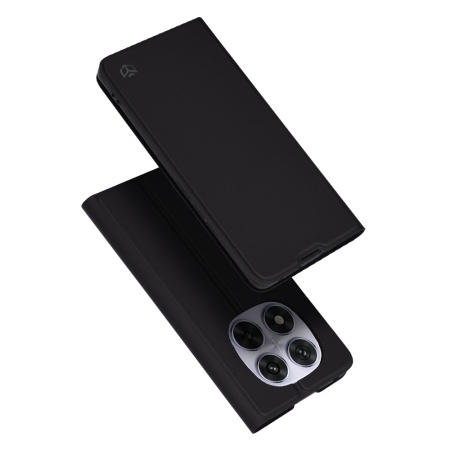 Husa pentru Xiaomi Redmi Note 14 Pro 4G, SKYDDAR INNOVATION, Magskin Book, tip Carte cu Portofel Interior, set cu sticker, Negru