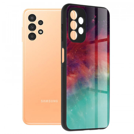 Husa Samsung Galaxy A13 4G cu sticla securizata, Techsuit Glaze - Fery Ocean