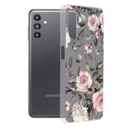Husa Samsung Galaxy A13 5G / A04s Marble Series, Techsuit - Bloom of Ruth Gray