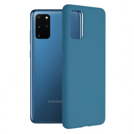 Husa Samsung Galaxy S20 Plus din silicon moale, Techsuit Soft Edge - Denim Blue