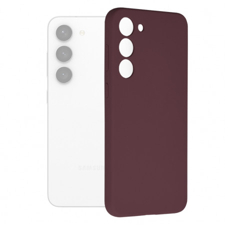 Husa Samsung Galaxy S23 Plus din silicon moale, Techsuit Soft Edge - Mov