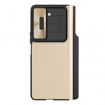 Husa Samsung Galaxy Z Fold5, Nillkin QIN Pro Leather Case - Gold