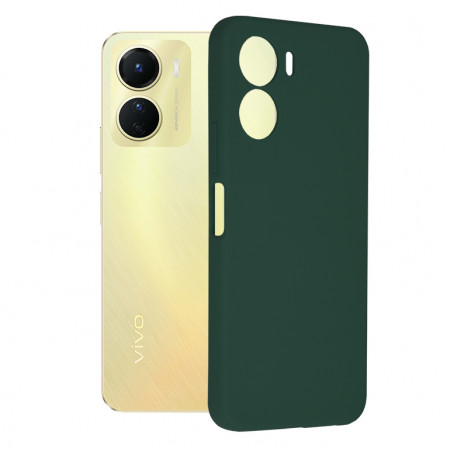 Husa Vivo Y16 din silicon moale, Techsuit Soft Edge - Verde