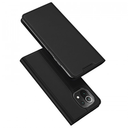 Husa Xiaomi Mi 11 Lite tip carte, Skin Pro Dux Ducis - Negru
