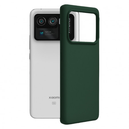 Husa Xiaomi Mi 11 Ultra din silicon moale, Techsuit Soft Edge - Dark Green