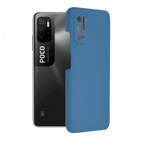 Husa Xiaomi Redmi Note 10 5G din silicon moale, Techsuit Soft Edge - Denim Blue