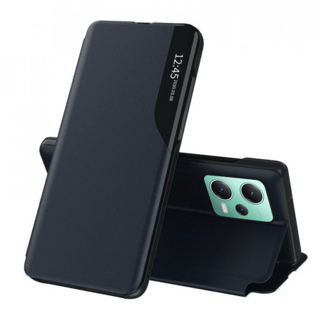 Husa Xiaomi Redmi Note 12 Pro 5G tip carte, Techsuit eFold - Albastru