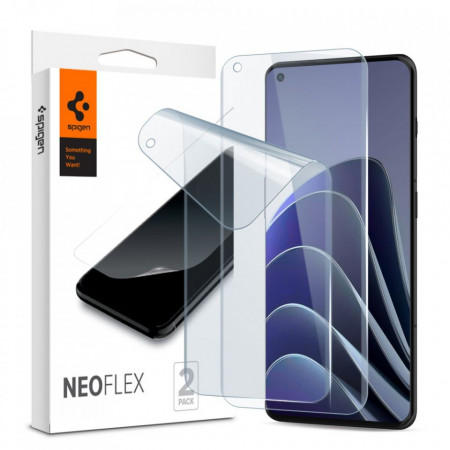 [Pachet 2x] Folie OnePlus 10 Pro / OnePlus 11 / Oppo Find X5 Pro, Spigen Neo Flex - Transparent