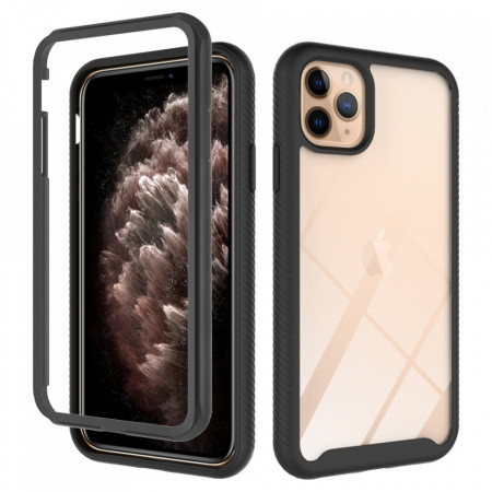 [Pachet 360°] Husa + Folie iPhone 11 Pro Max, Techsuit Defense - Negru