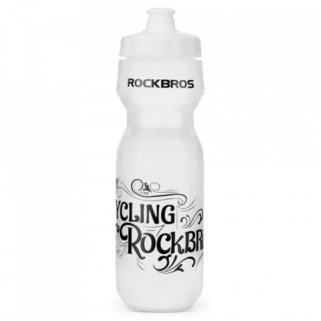 Sticla apa pentru bicicleta marime standard 600ml, RockBros - Alb