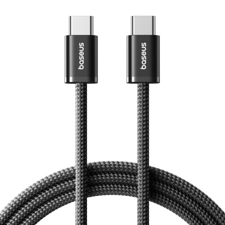 Cablue de date Type-C la Type-C Fast Charge, 100W, 480Mbps, Smart Chip, 2m, Baseus Dynamic 4 Series, Negru